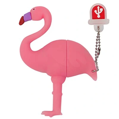 Abbildung von leizhan 8GB USB Stick High Speed Silikon Flamingo Cartoon Flash Memory Pen Drive Laptop Computer PC Windows (8GB,Flamingo)
