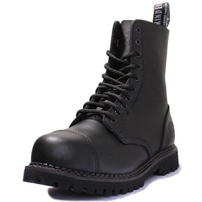 Abbildung von Grinders Stag CS Schwarze Unisex Sicherheits Stahlkappen Militär Punk Stiefel
