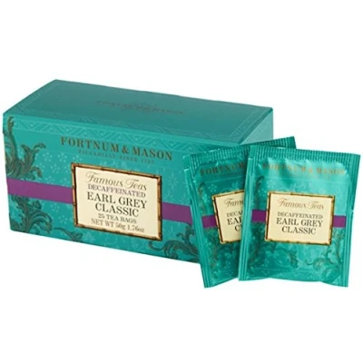 Abbildung von FORTNUM &amp; MASON Earl Grey Classic Decaffeinato 3 x 25 Briefumschläge (insgesamt 75 Umschläge)