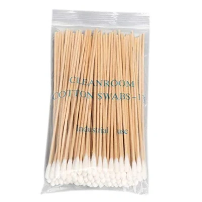 Abbildung von 100/200 Stück 15,2 cm lange Wattestäbchen mit Holzgriff, steril, Applikator für Wund Make up