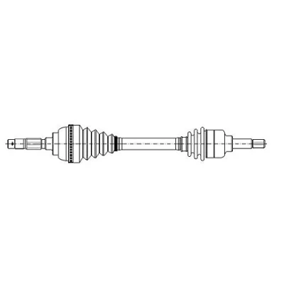 Abbildung von METELLI 17 0062 Antriebswelle 615 86,5 PEUGEOT: 306 Schrägheck