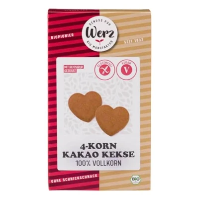 Abbildung von Werz 4 Korn Vollkorn Schoko Keks glutenfrei