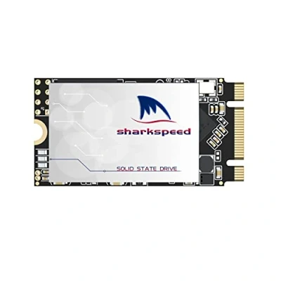 Abbildung von SHARKSPEED SSD M.2 2242 1TB Plus Festplatte intern 3D NAND SATA III 6 Gb/s,Hohe Leistung Solid State Drive für Desktop PC und Laptop(1TB, 2242)
