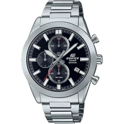 Abbildung von CASIO EDIFICE Chronograph EFB 710D 1AVUEF, Armbanduhr, Herrenuhr, bis 10 bar wasserdicht, Datum, Saphirglas