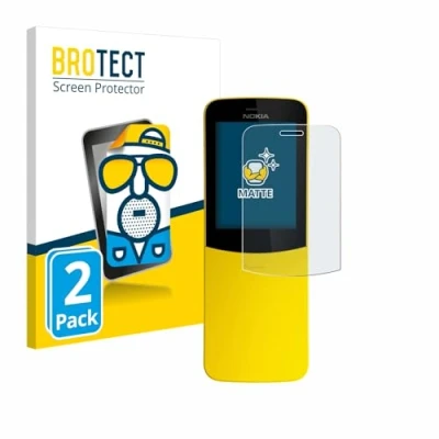 Abbildung von BROTECT Entspiegelungs Schutzfolie für Nokia 8110 (2 Stück) Matte Displayschutz Folie, Anti Reflex, Fingerprint