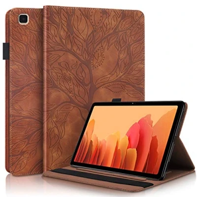 Abbildung von Succtop Hülle für Galaxy Tab A7 10,4 Zoll 2022/2020,Folio Flip PU Leder Schutzhülle Stifthalter Stand Wallet Cover Case Tablet Samsung T500/T509/T505/T507,Braun