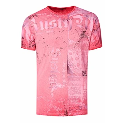 Abbildung von Rusty Neal Tshirt print, Größe: Large, Koralle