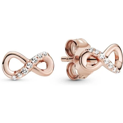 Abbildung von Pandora Paar Ohrstecker Rose 288820C01 Damen Funkelnde Unendlichkeit
