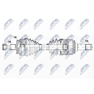 Abbildung von Antriebswelle NTY NPW ME 130