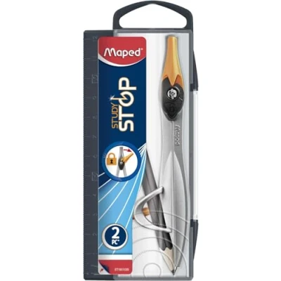 Abbildung von Maped 195210 Studie Stop Universal Halter (20 Stück), mehrfarbig(orange, blau und pink)