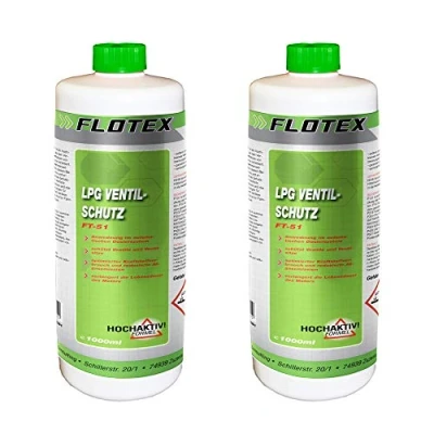 Abbildung von Flotex Permanent LPG Ventilschutz, 2 x 1L Additiv Gas Ventil Schutz