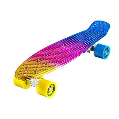 Abbildung von Ridge Skateboards 22&quot; Neochrome Mini Cruiser Board Skateboard, komplett, 55cm