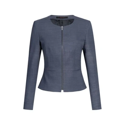 Abbildung von Greiff Größe 42 Corporate Wear Modern Damen Blazer Slim Fit Marine Pinpoint Modell 1427