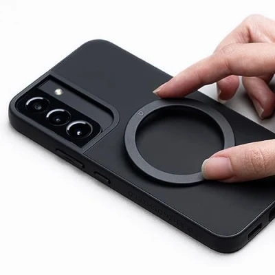 Abbildung von RHINOSHIELD Magnet Ring MagSafe kompatibler Adapter, Aufkleber, universeller, magnetischer Kompatibel mit iPhone, Samsung Galaxy, Pixel, OnePlus, Oppo, Xiaomi, Redmi