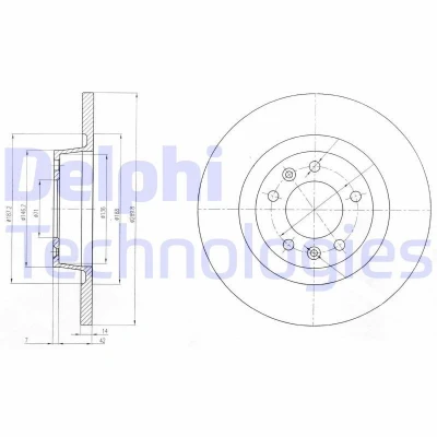 Abbildung von DELPHI BG4085 Bremsscheibe 290 14 5 voll geölt unbehandelt ohne Radlager, ABS Sensorring FIAT: Scudo II Kastenwagen,