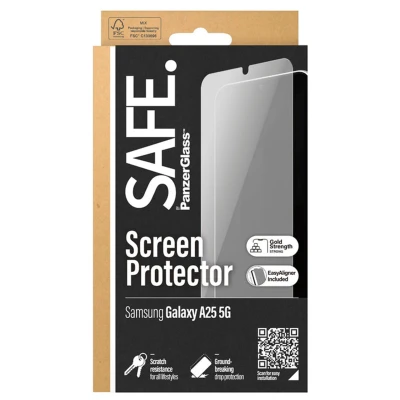 Abbildung von Samsung Galaxy A25 Panzerglas PanzerGlass SAFE Ultra Wide Fit Screenprotector incl. applicator inkl.