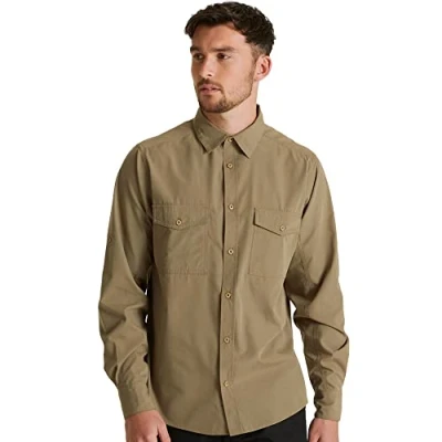 Abbildung von Craghoppers Herren Expert Kiwi L/S Shirt Hemd mit Button Down Kragen, Pebble, XXL