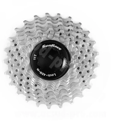 Abbildung von Kassetten Zahnkranz 10 fach SUNRACE 11 25Z RS Silber