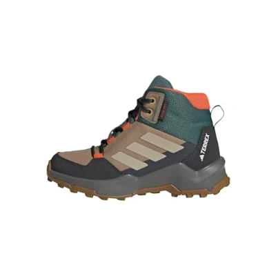 Abbildung von Adidas Terrex AX4R Unisex Hikingschuh für Kinder, Größe: 33, Cardboard/savannah/semi impact orange Lederimitat/textil
