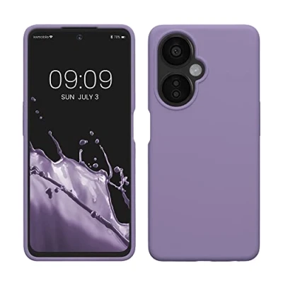 Abbildung von kwmobile Hülle kompatibel mit OnePlus Nord CE 3 Lite 5G / N30 Silikon Handy Case Handyhülle weiche Oberfläche kabelloses Laden Veilchen Lila