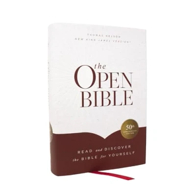 Abbildung von the Open Bible: Read and Discover Bible for Yourself (NKJV, Hardcover, Red Letter, Comfort Print): Nkjv, Yourself, Print