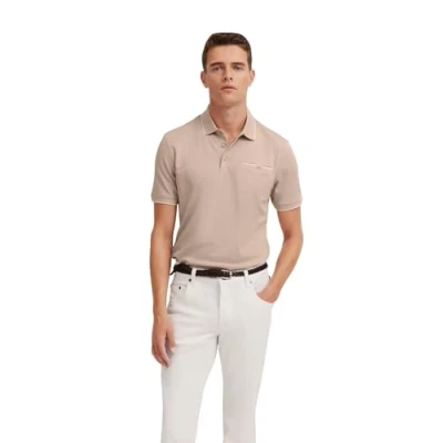 Abbildung von bugatti Herren Poloshirt Brusttasche Kurzarm Modern Fit