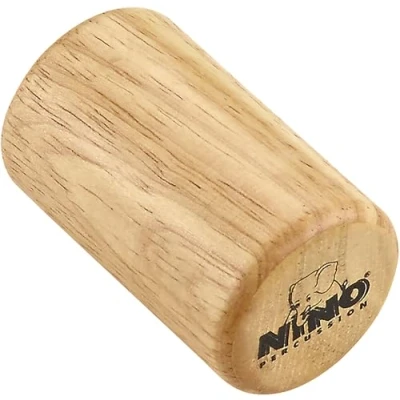 Abbildung von Nino Percussion Wood Shaker Instrument Kleiner Holz für Kinder ab 3 Jahren Zylinderförmiges Musikinstrument Siam Eiche, Natur (NINO1)