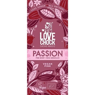 Abbildung von Lovechock Tafelschokolade Passion, mit roten Beeren, vegan, 70g (12)