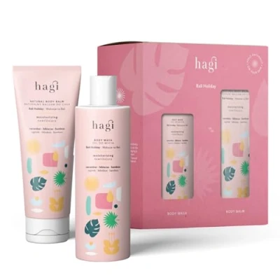 Abbildung von Hagi Bali Holiday Körperpflegeset Luxuriöser Körperbalsam 200ml &amp; Erfrischendes Duschgel Exotische Aromatherapie mit ätherischen Ölen