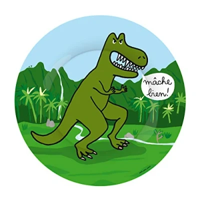 Abbildung von Petit Jour Paris Dessertteller Dinosaurier Tyrannosaurus perfekt zum Dessert!