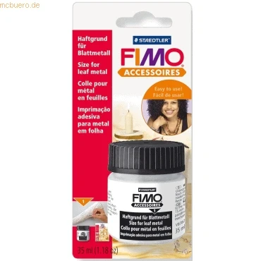 Abbildung von 5 x Staedtler Haftgrund Fimo für Blattmetall Gläschen mit 35ml