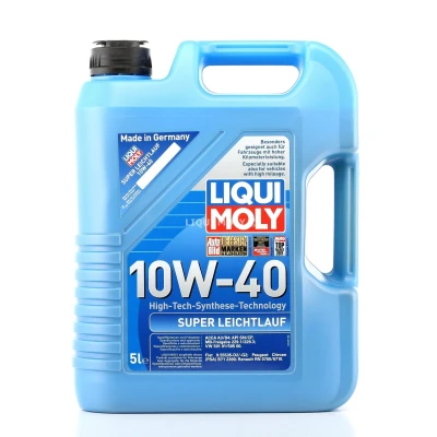 Abbildung von Liqui Moly Leichtlauf Super 10W 40 5l Motoröl 1301 VOLKSWAGEN: GOLF 3 Cabrio, Sharan I, 1 Cabriolet, AUDI: 80 B4 Limousine, A8 D2, B3