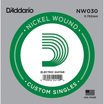 Abbildung von D&#039;Addario NW030 Nickel Einzelsaite für Gitarren 0,076 cm (0,030 Zoll)