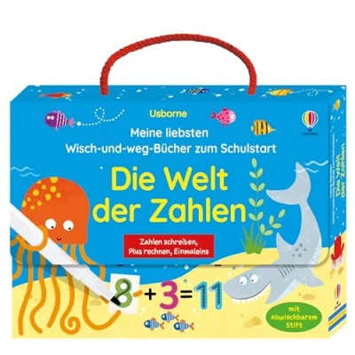 Abbildung von Meine liebsten Wisch und weg Bücher zum Schulstart: Die Welt der Zahlen: mit abwischbarem Stift Koffer voller Lernspaß Thema Zahlen für Kinder ab 4 Jahren (Meine Bücher)
