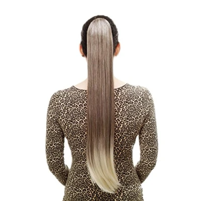 Abbildung von WIG ME UP T113 6T613 Haarteil/Zopf, sehr lang, glatt, Butterfly Klammer, ca. 70 cm, Braun Blond Mix