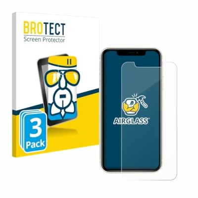 Abbildung von BROTECT Schutzglas für Apple iPhone 11 (3 Stück) Schutzfolie Panzer Folie Glas [Extrem Kratzfest 9H, Anti Fingerprint, Ultra Transparent]