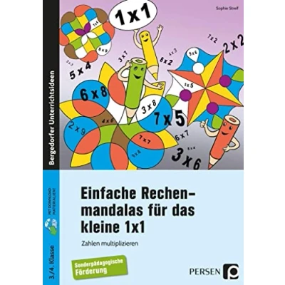 Abbildung von Einfache Rechenmandalas für das kleine 1x1: Zahlen multiplizieren (3. und 4. Klasse)