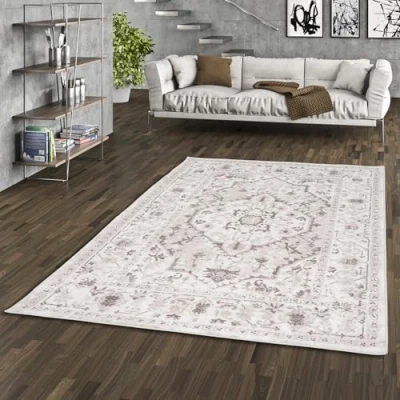 Abbildung von Pergamon Designer Teppich Tawira Vintage Orient Grau Bordüre in 5 Größen