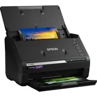 Abbildung von Epson FastFoto FF 680W Scanner (scannt 10 x 15 Foto in einer Sekunde, bis DIN A4, beidseitiger Scan, automatische Ausrichtung, Zuschnitt und Optimierung, Bilder einfach speichern)