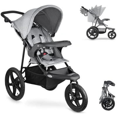 Abbildung von Moby System Dreirad Kinderwagen Jogging mit Luftreifen und Verdeck Modell: MOUNTAIN