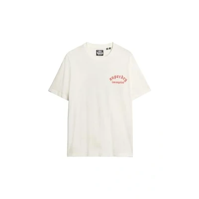 Abbildung von Superdry NEO TRAD Tattoo Tshirt print, Herren, Größe: Medium, Bone white