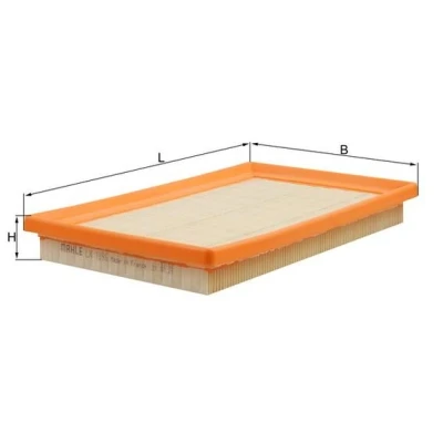 Abbildung von MAHLE ORIGINAL LX 1896 Luftfilter 32,1 164 271,0 Filtereinsatz HYUNDAI: Atos