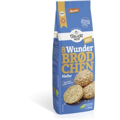 Abbildung von Bauck Mühle Wunderbrödchen Hafer glutenfrei 350 g