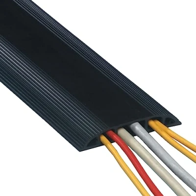 Abbildung von Dataflex Kabelbrücke 1,5m 153 Kunststoff 3 Kanäle schwarz