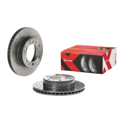Abbildung von BREMBO 09.A634.1X Bremsscheibe 297 25 5 gelocht/innenbel. beschichtet TOYOTA: HILUX 3 Pick up, VIII Pickup, Pritsche/Fahrgestell (KUN1