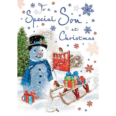 Abbildung von Weihnachtskarte für den Sohn 22,9 x 15,2 cm Regal Publishing