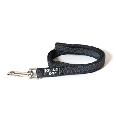Abbildung von Julius K9 C&amp;amp G Schnur, schwarz/grau 20mm/1m mit Handgriff