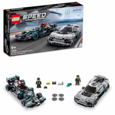 Abbildung von LEGO® Konstruktionsspielsteine Speed Champions 76909 F1 W12 E Performance &amp; Mercedes AMG Pro