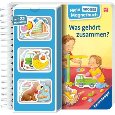 Abbildung von Mein großes Magnetbuch: Was gehört zusammen? Magnet Spielbuch ab 2 Jahren, Bilderbuch: Mit 22 Magneten