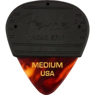 Abbildung von Fender Mojo Grip Picks, Zelluloid, Größe M, 3er Pack, Schildpatt